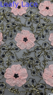 Liebhafte Schnürspitzen Stoff Sequin Stickerei Hochwertige Spitzen Elegante Stickerei Stoff