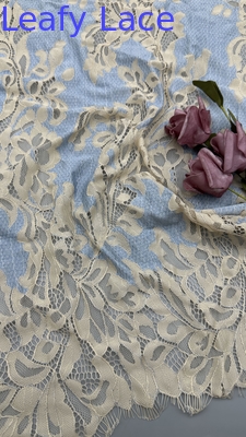 100% Baumwolle Broderierte Spitze Stoff Atmen Spitze Stoff Vielseitig und langlebig