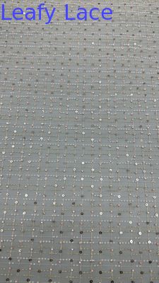 Seuqin Stickstoff Lusiate Sequin Broderierte Spitzen Stoff Blatt Luxus Gelegenheit Hochzeitsgewebe