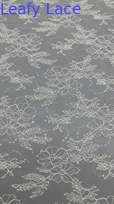 Blattbroderierte Sequin Stoff elegant und atmen Broderierte Spitze Stoff Abend Gelegenheit Luxus Stoff