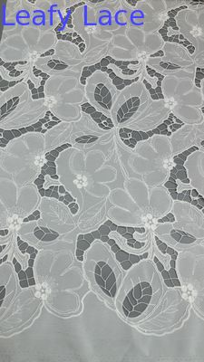 Broderierey Spitzenfaser Mesh Floral Elegant Hohl-up Broderierte Spitzenfaser