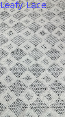 Weiße Spitze 100% Baumwolle Hohl-up Spitze Stoff Broderierte Spitze Mesh Spitze Stoff Gelegenheit Abend Stoff