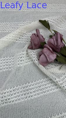2025 Stretch Lace Stoff für Kleidung und Bekleidung Tulle Weichstreifenmuster von der Werft