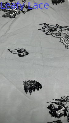 Elegantes Tulle-Netzgewebe Leichtgewicht Schleier für Brautkleider Stickgewebe aus Spitzen