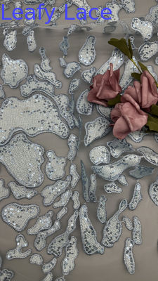 Komplizierte Venedig Spitze reiche Muster großartig für Vintage gestickt Sequin Stickerei Stoff glänzen