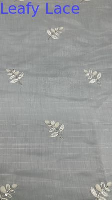 Neue Ankunft Tulle Mesh Stoff Atmen Haken Spitzen Stoff Blätter Sequin Stoff