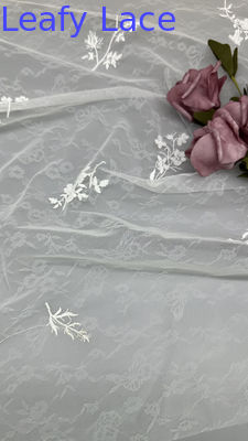 Tulle Mesh Stoff Sequin glänzende Blätter Neue Kollektion Blumen Spitze Stoff Party Gelegenheit