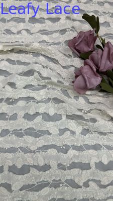 Weich weiße Baumwollspitzenstoffe für Bekleidung, Designs und Designs