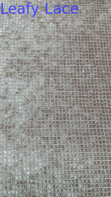 100% Polyester Stickmaschette Sequin Spitze Stoff Holow-up Elegante Spitze Fabic