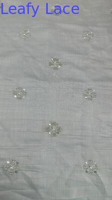 Blätter-Tulle-Gittergewebe Spitzengewebe Sequin Metallische Neue Kollektion für Bekleidung Abendkleidung Design
