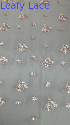 Luxuriöse Sequin Perlen broderierte Stoff Spitze Stoff Neue Ankunft für Couture Gelegenheit