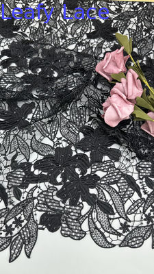 Spitze Luxus Chemische Spitze Stoff Blattartig Romantische Spitze für Hochzeits-Couture und Kleider