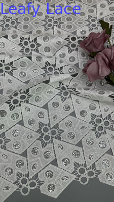Hohl-up Spitze Bestickter Metallischer Stoff Spitzenstoff Neue Kollektionen Muster für Kleid Modedesign