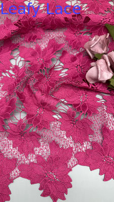 Luxury Pink Flower Laser Embroidered Lace Style Hollow-up for Breathe High Quality Premium