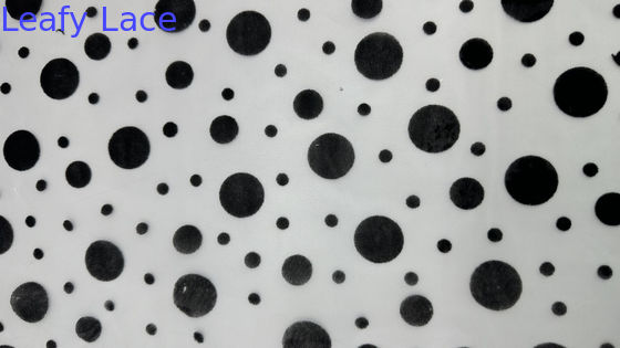 Druckte Spitze Stoff Spotted Patten Mesh Boden für Kleider Atmen Design