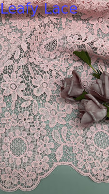 100% Baumwolle Broderierte Stoff Hohl-up Floral für AW Saison für Hochzeitskleid Party