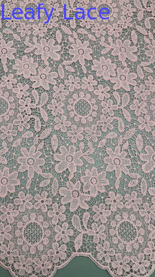100% Baumwolle Broderierte Stoff Hohl-up Floral für AW Saison für Hochzeitskleid Party