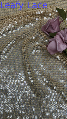 Große glänzende Sequin Stoff Broderierte Stoff Plaid für neue Kollektion für Kleider