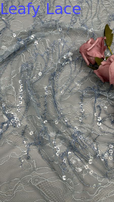 Sequin Spitze Broderiertes Gewebe Hochwertige Luxury Französisch Stil, ideal für Brautkleid Abendkleider und Dekorationen