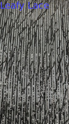 Seil Streifen Sequin Broderierte Stoffnetze Boden Atmen elegant für Abendkleid