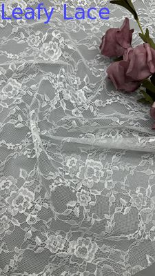Weißer Spitzen-Neues Design Tüll-Mesh-Stoff Floral Atmen für Gelegenheitskleider
