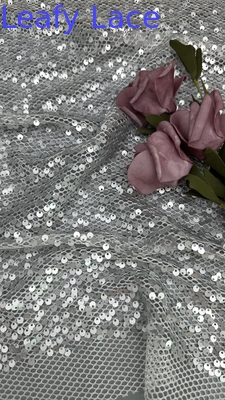 Tulle Sequin Mesh Broderierte Spitze Stoff Polyester Hohl-up für Abendkleider