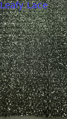 Sequin Embroidered Fabric 100% Polyester Complicated Fabric Good Quality for Party Dress
