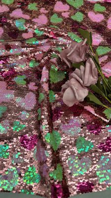 3D-Blumen Sequin Brot bestickte Stoffe Luxuriöse Hochwertigkeit für Partygekleider Kleider