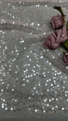 Sequin Spitze Stoff für gestickte Verzierungen mit benutzerdefinierten Design Fabrik für Kleider