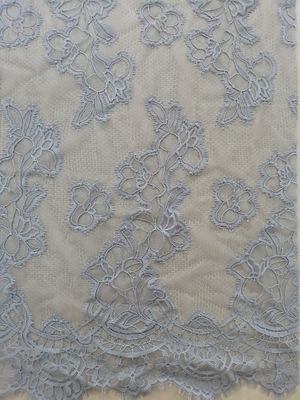 121g/m leichtes französisches Chantilly Wimper-Kammmuschel-Spitze-Gewebe
