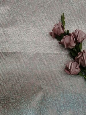 Blaues würdevolles Tulle Mesh Embroidered Lace Fabric