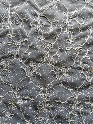 Polka-Dot Embroidery Flocking Flocked Mesh-Gewebe-Blumenspitze