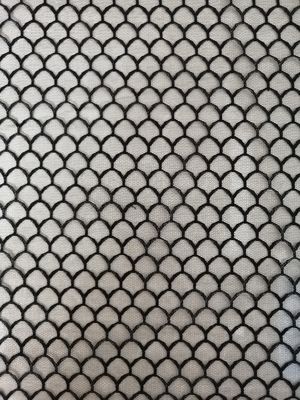Fischschuppen kopieren schwarzes weiches Tulle Mesh Fabric