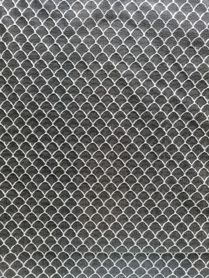 Fischschuppen kopieren schwarzes weiches Tulle Mesh Fabric