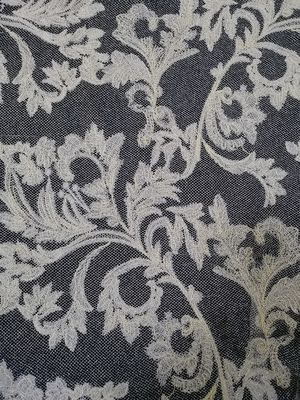 Tulle Lurex metallischer Mesh Fabric Ivory Lace Fabric für Hochzeits-Kleid