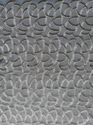Grey Allover Cutwork Geometric Embroidered-Spitze-Gewebe