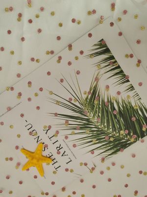 Folie druckte Funkeln-Tulle-Gewebe