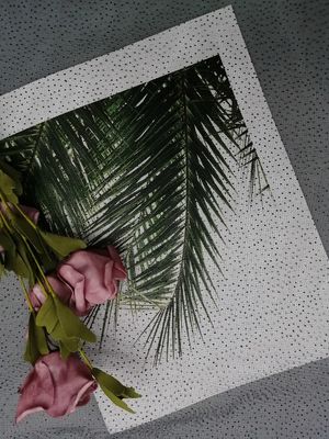 Partei-Schwarzes Dot Glitter Tulle Mesh Foil druckte Gewebe