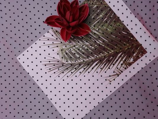 Rotes Polka-Dot Flocked Tulle Fabric For-Abend-Kleid