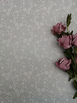 Elfenbein-schnüren sich kleine Blumenordnungs-Gewebe-Polyester-Abgänger 100% Gewebe