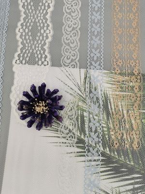 Dreifarbiges Polyester-Wäsche-Stickerei-Unterwäsche-Spitze-Gewebe