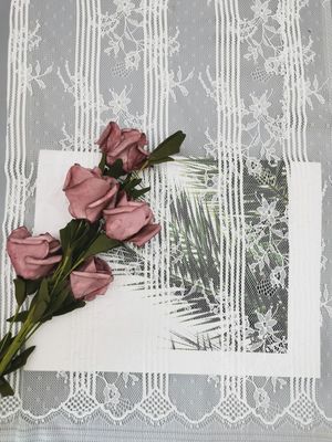 Blusen-Stickerei-französisches Blumen-Polyester-Spitze-Ordnungs-Gewebe