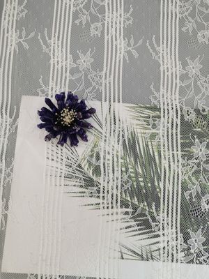 Blusen-Stickerei-französisches Blumen-Polyester-Spitze-Ordnungs-Gewebe