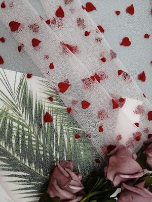 Schnüren sich das freie kleines gestickte Mädchen-rote Herz AZO Gewebe-Abend-Kleid
