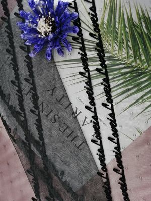 Haupttextilgotische schrift Tulle scharte sich Mesh Fabric