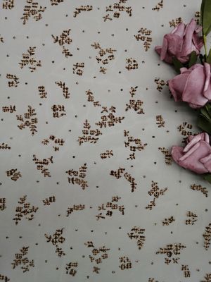 Blume Digital Drucken gespritzter Mesh Fabric For Bedding Articles