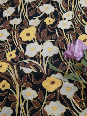 Soem Mesh Tulle Printed Lace Fabric strickte 145CM Breite