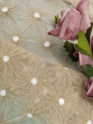 Gewebe-Häkelspitze-Tulle-Stickerei Damen-Garment Sequin Embroidered