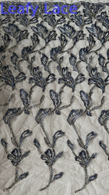 Metallspitzenstoff von hoher Qualität Elegante Hochzeit 60 Yards Stickstoff