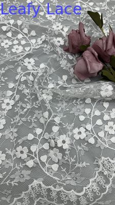 Sequin Stickstoff Elegant Lusiate Atem Stickstoff Spitzen Stoff Scheinblätter Luxus Gelegenheit Stoff
